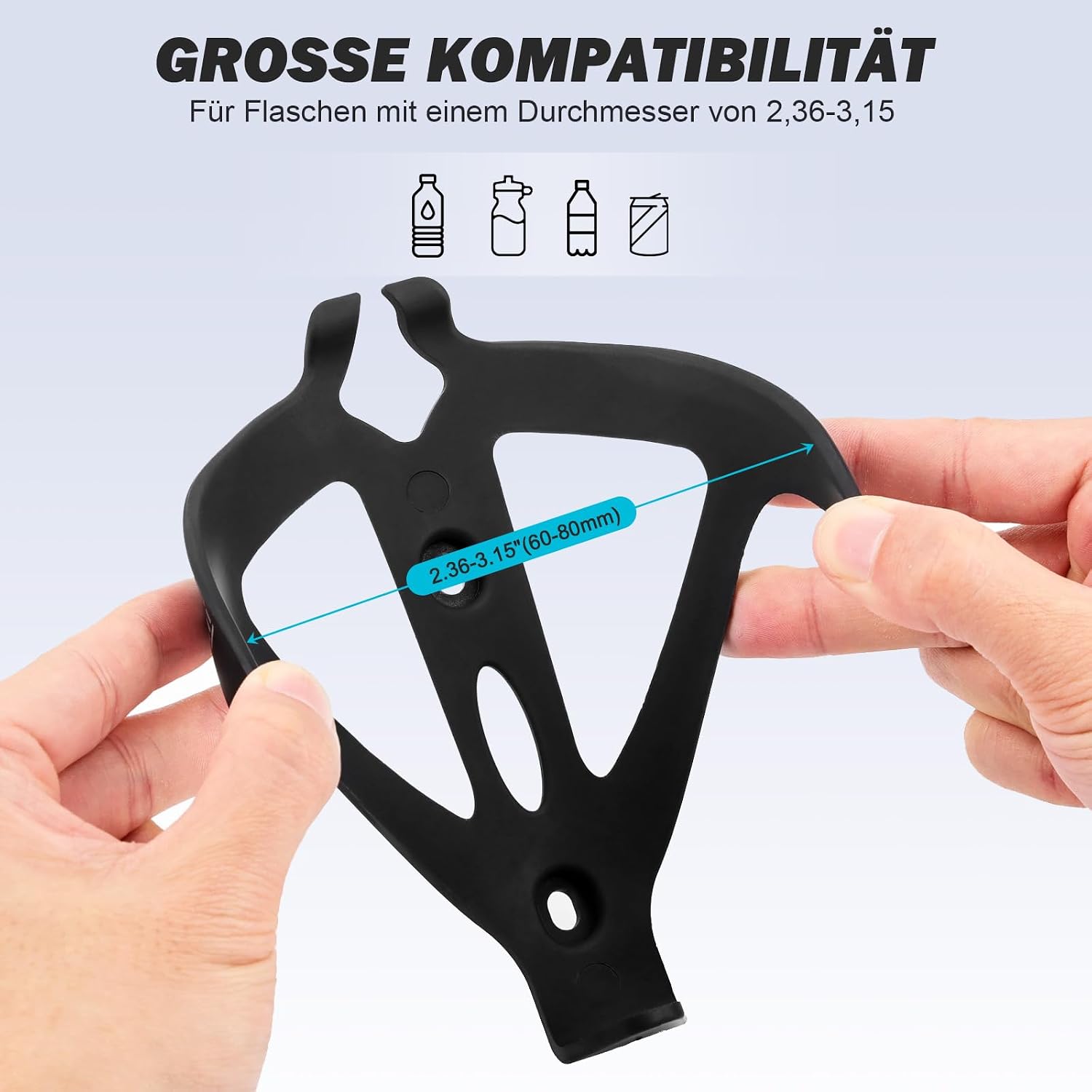 Thumbnail 5 de Fahrrad-Flaschenhalter mit 710 ml Flasche – Auslaufsicher, rutschfest und universell montierbar