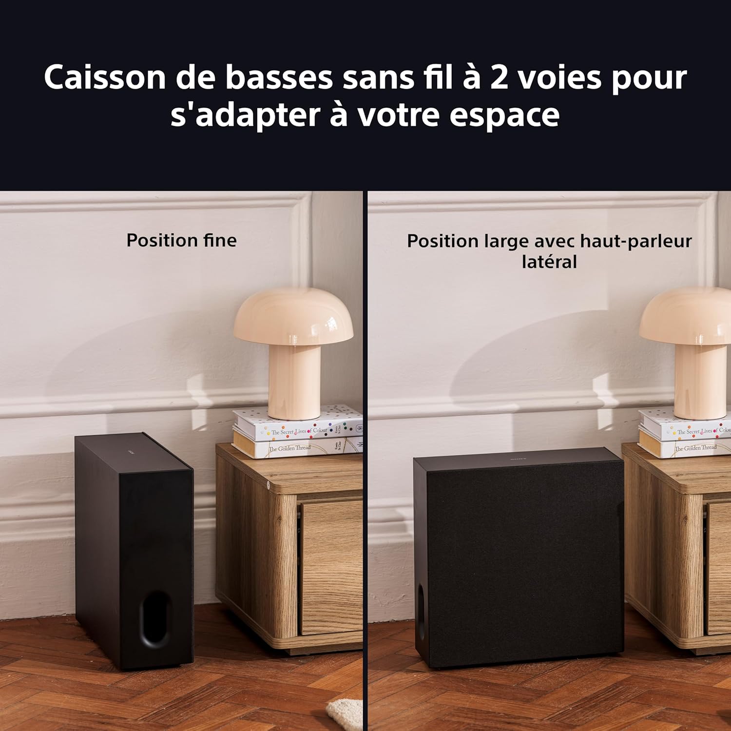 Thumbnail 4 de Caisson de Basses sans Fil Sony BRAVIA Theatre Sub 7 – Basses profondes 100 W, design compact et installation facile