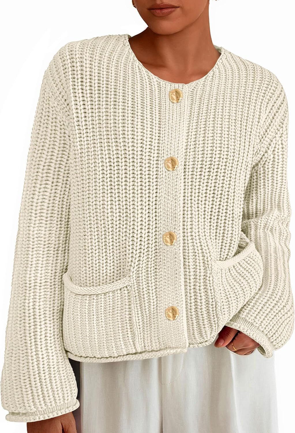 Thumbnail 4 de PRETTYGARDEN 2026 Oversized Chunky Cardigan