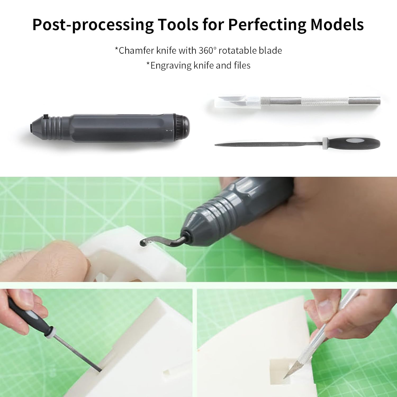 Detalle 1 de Creality 3D Printer Tool Kit Pro, 74-delige set voor nabewerking en nozzle-reiniging