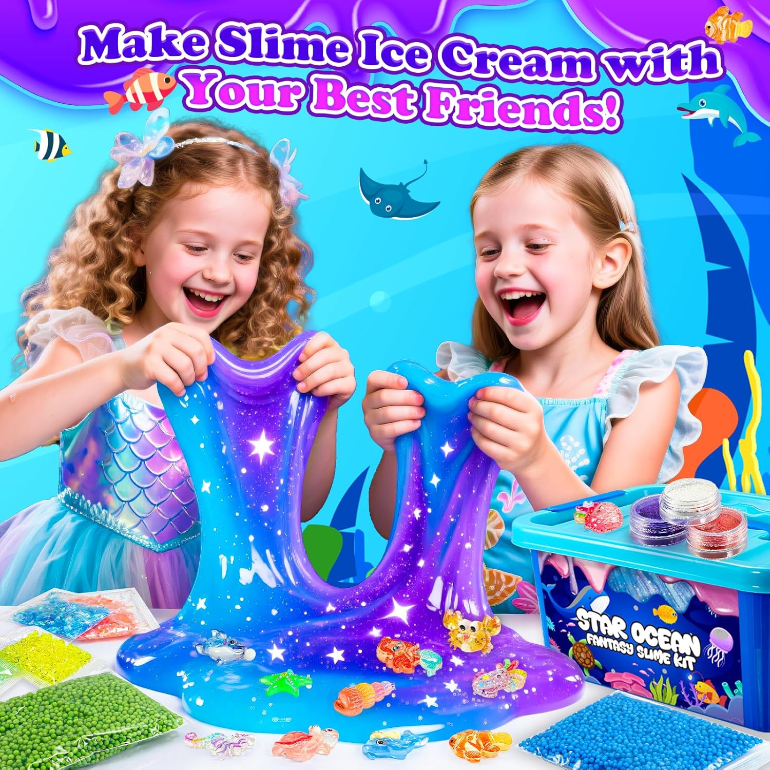 Thumbnail 2 de iKidiki Galaxy Slime Kit