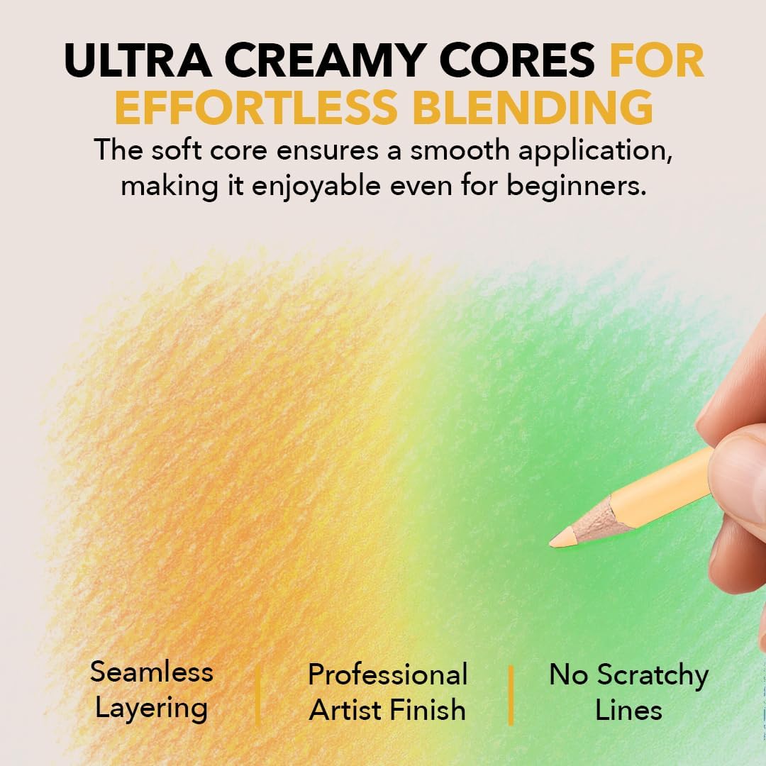 Thumbnail 3 de Castle Art Supplies 72 Spring Coloured Pencils Set – A Spring Palette for Adult Artists