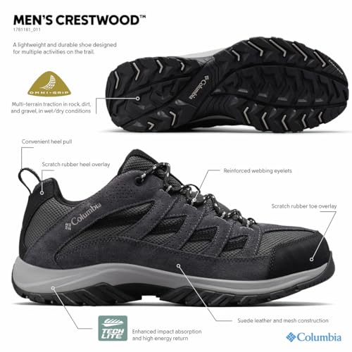 Thumbnail 9 de Columbia Crestwood para senderismo (hombre) Shark Columbia Grey, talla 42 EU