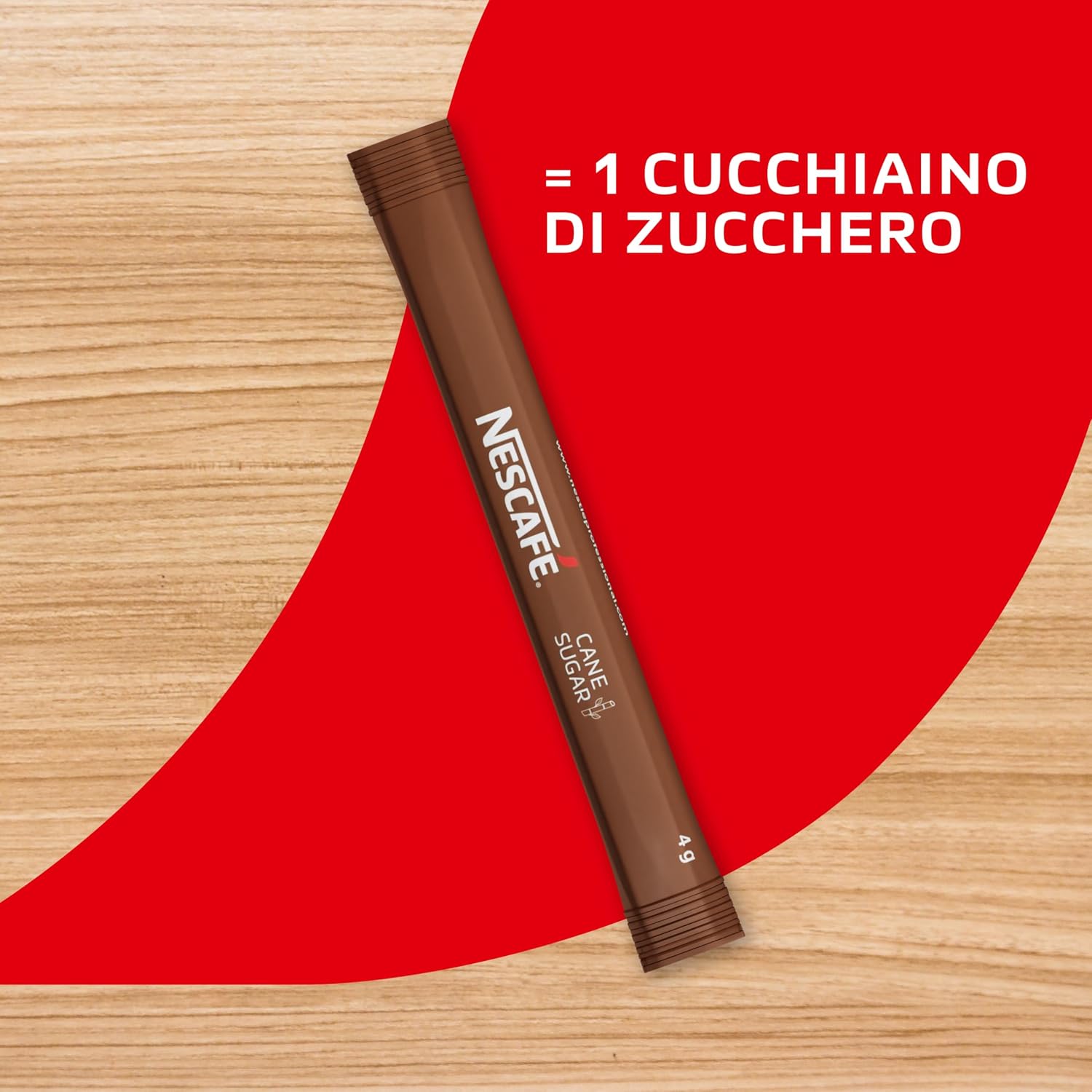 Detalle 2 de NESCAFÉ Zucchero di Canna, 1000 Bustine da 4 g – dolcificante monoporzione per casa e lavoro