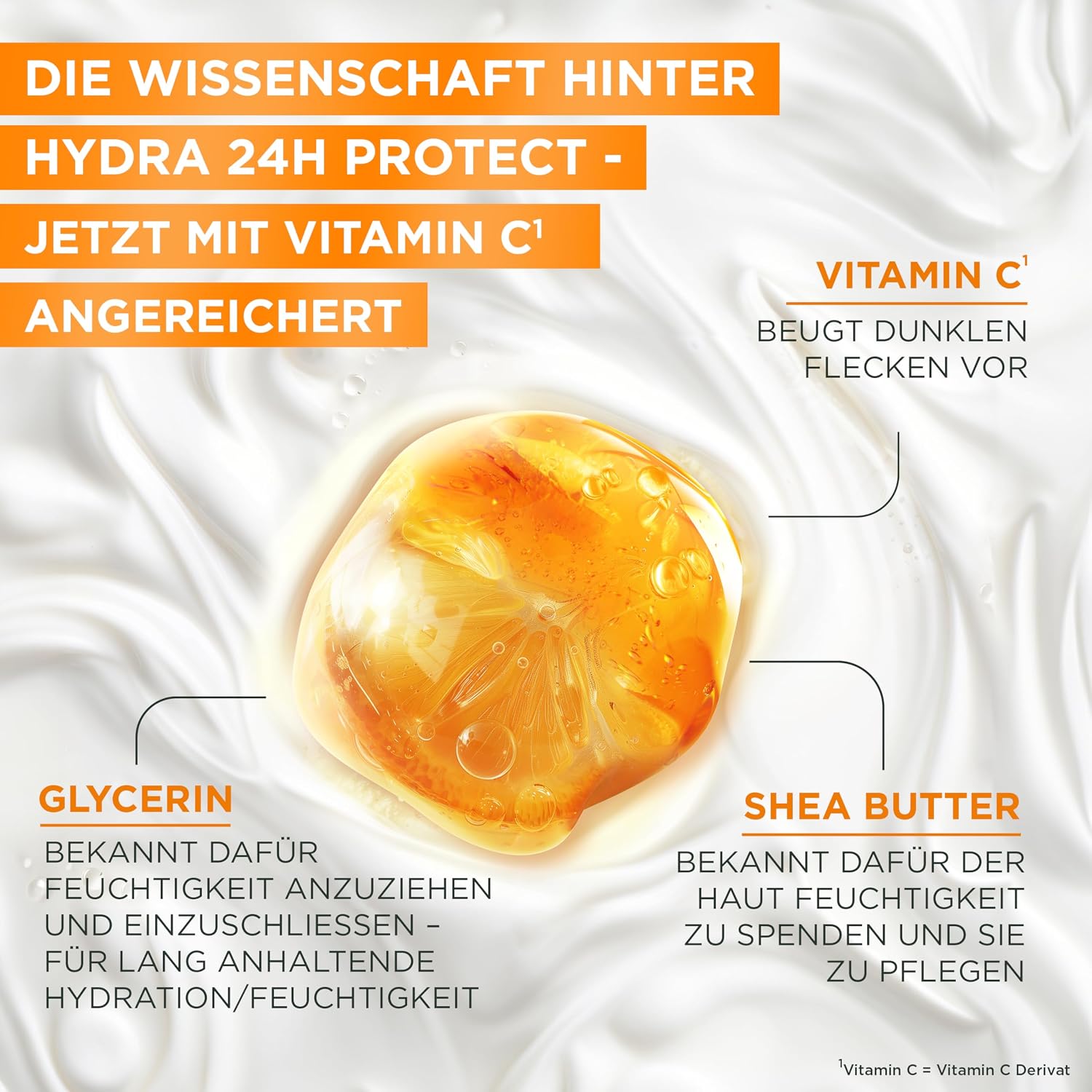 Detalle de Garnier Ambre Solaire Hydra Protect+ Sonnenschutz-Milch LSF 30 (24h) – Schutz vor UVA/UVB mit Vitamin C, 175 ml (2er-Pack)