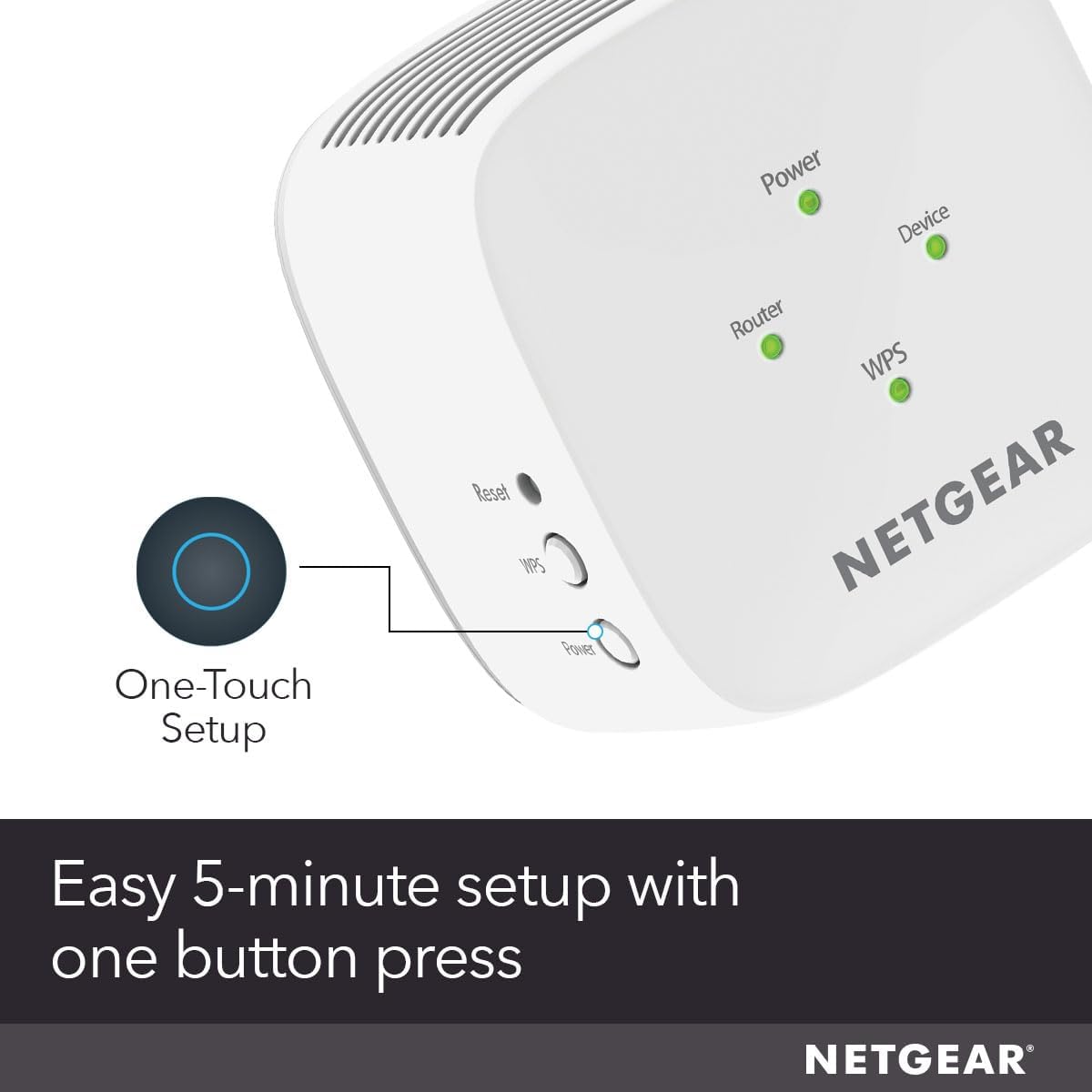 Thumbnail 1 de NETGEAR WiFi Extender Booster EX6110: Dual Band Coverage Boost for UK Homes