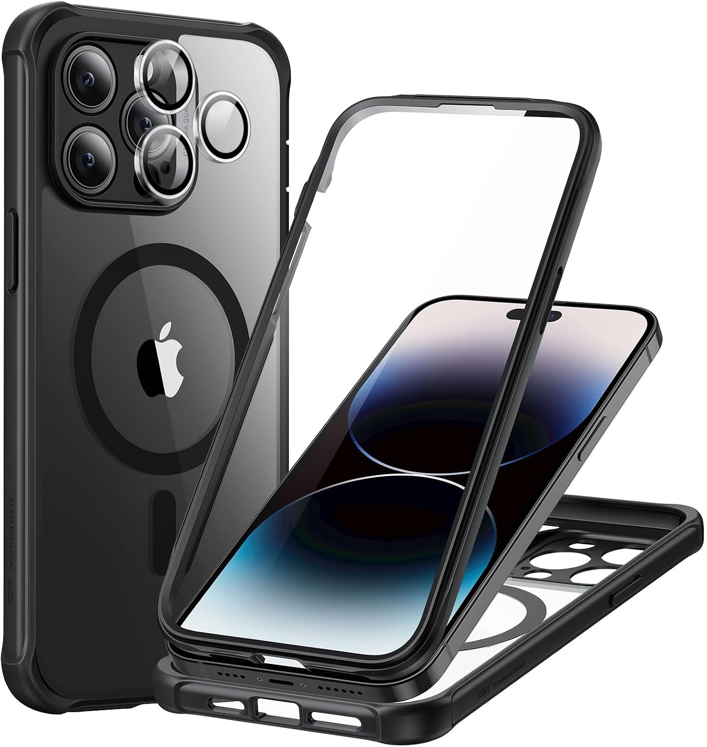 Detalle de ESR Armor Series Case for iPhone 14 with MagSafe and Built-in 9H+ Glass Screen Protector
