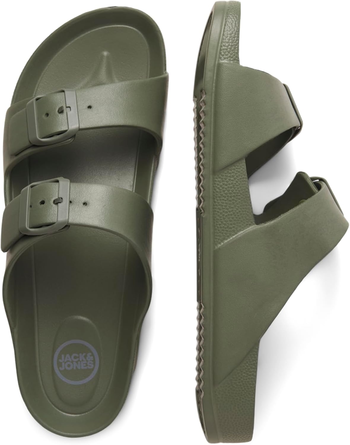 Thumbnail 2 de JACK & JONES Mens Sandal Double Buckle Adjustable Straps – Open Toe Slides (6–12 UK)
