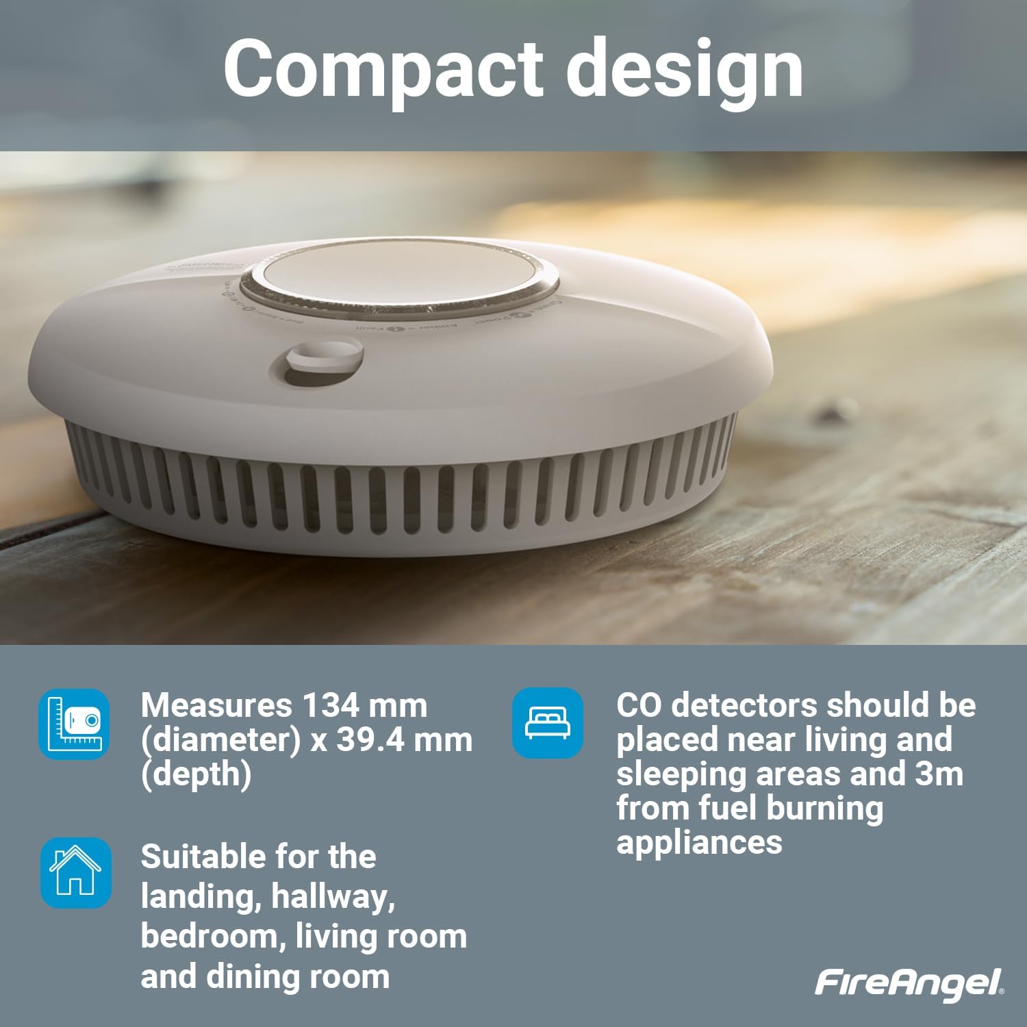 Detalle de FireAngel SCB10-R Combination Smoke and Carbon Monoxide Alarm