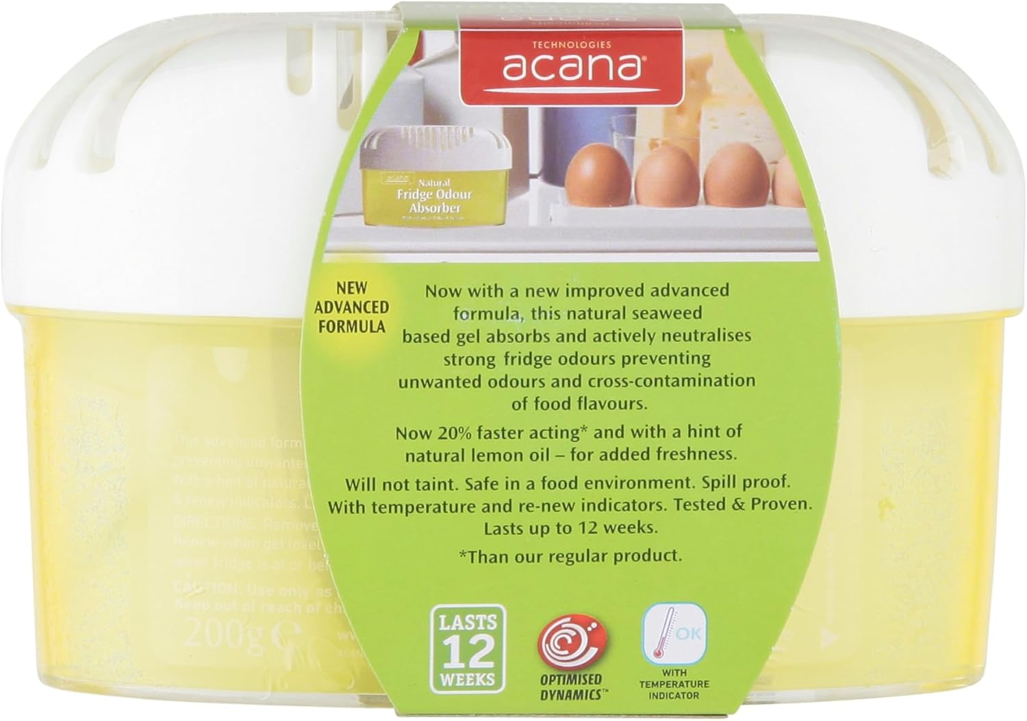 Thumbnail 6 de Acana Fridge Odour Absorber 200g Lemon