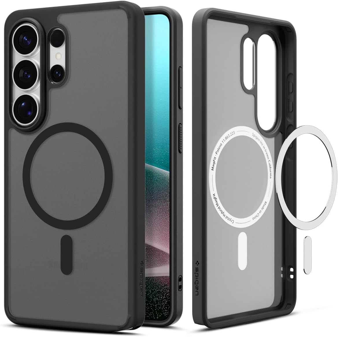 Detalle de Spigen Ultra Hybrid MagFit Hülle für Samsung Galaxy S26 Ultra – Transparent, Anti-Vergilbung, MagSafe kompatibel
