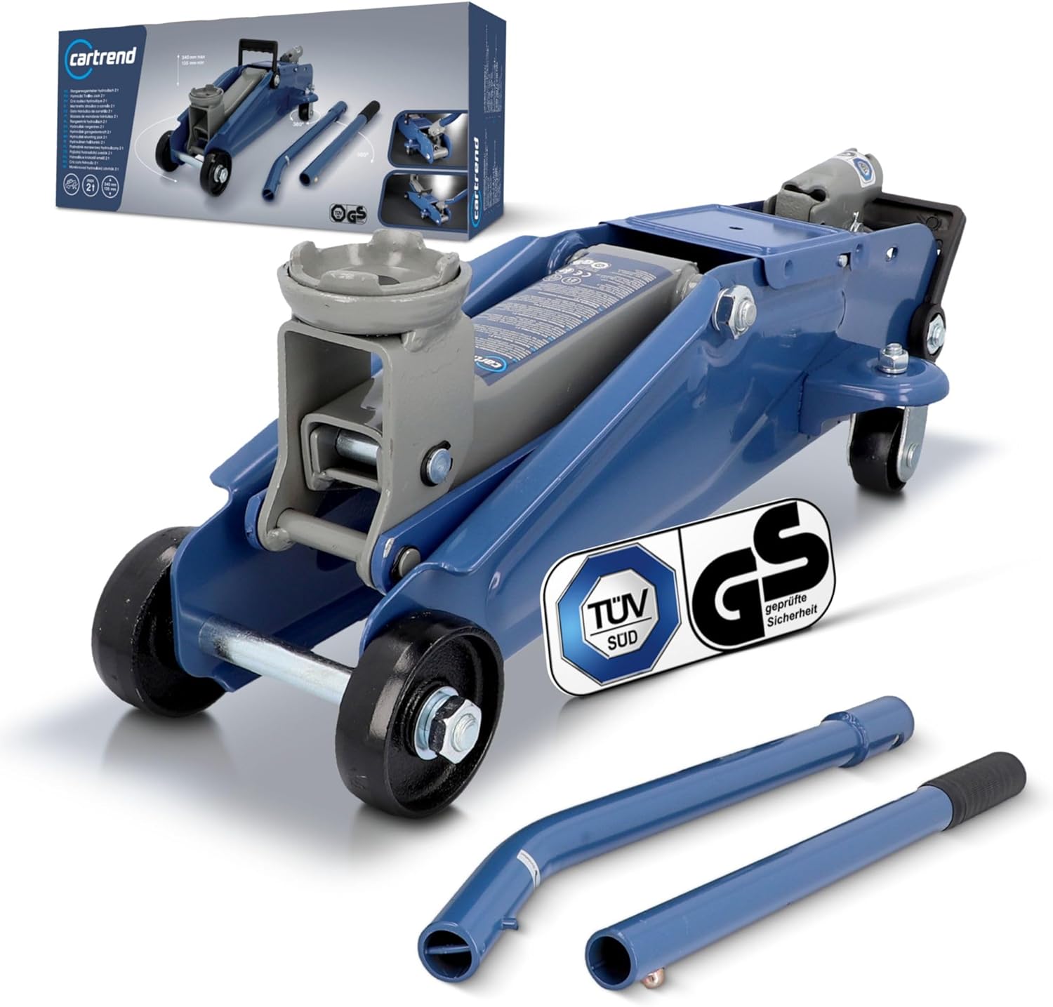 Detalle de cartrend Hydraulischer Rangierwagenheber 2t đź›