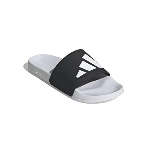 Detalle de adidas ADILETTE SHOWER SLIDES Unisex – Cloud White/Core Black/Cloud White, Größe 54 EU