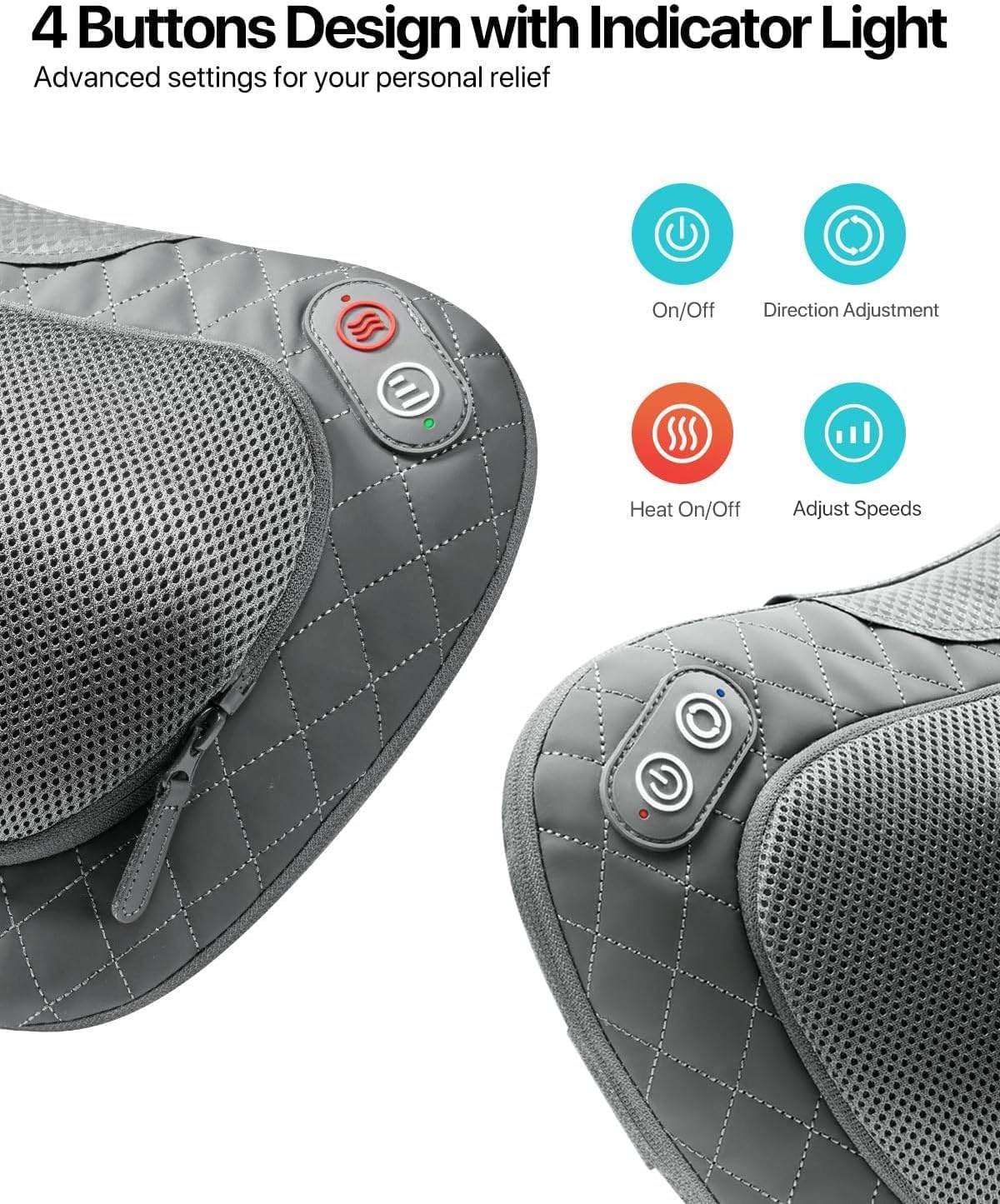 Thumbnail 3 de ALLJOY Almohada de masaje Shiatsu 3D