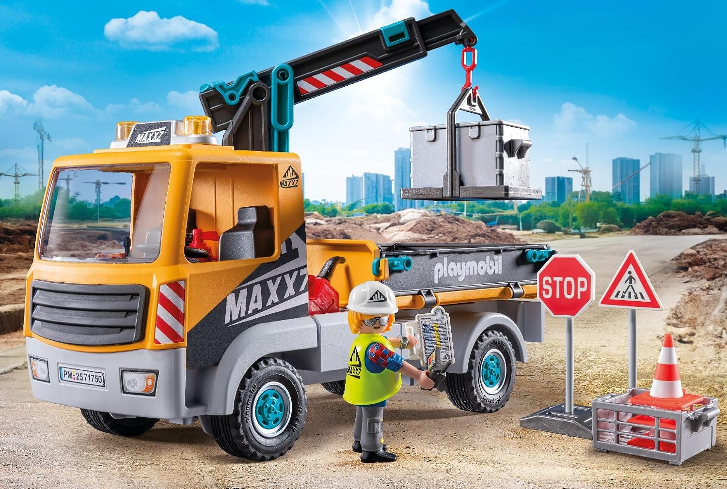 Thumbnail 1 de PLAYMOBIL City Action Baustellen-LKW mit Kran (71750) – Kaufberatung