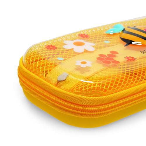 Detalle de Legami Astuccio Wonderwow Bee: 2 scomparti con tasca rete e chiusura a zip, misura 23x11x5 cm