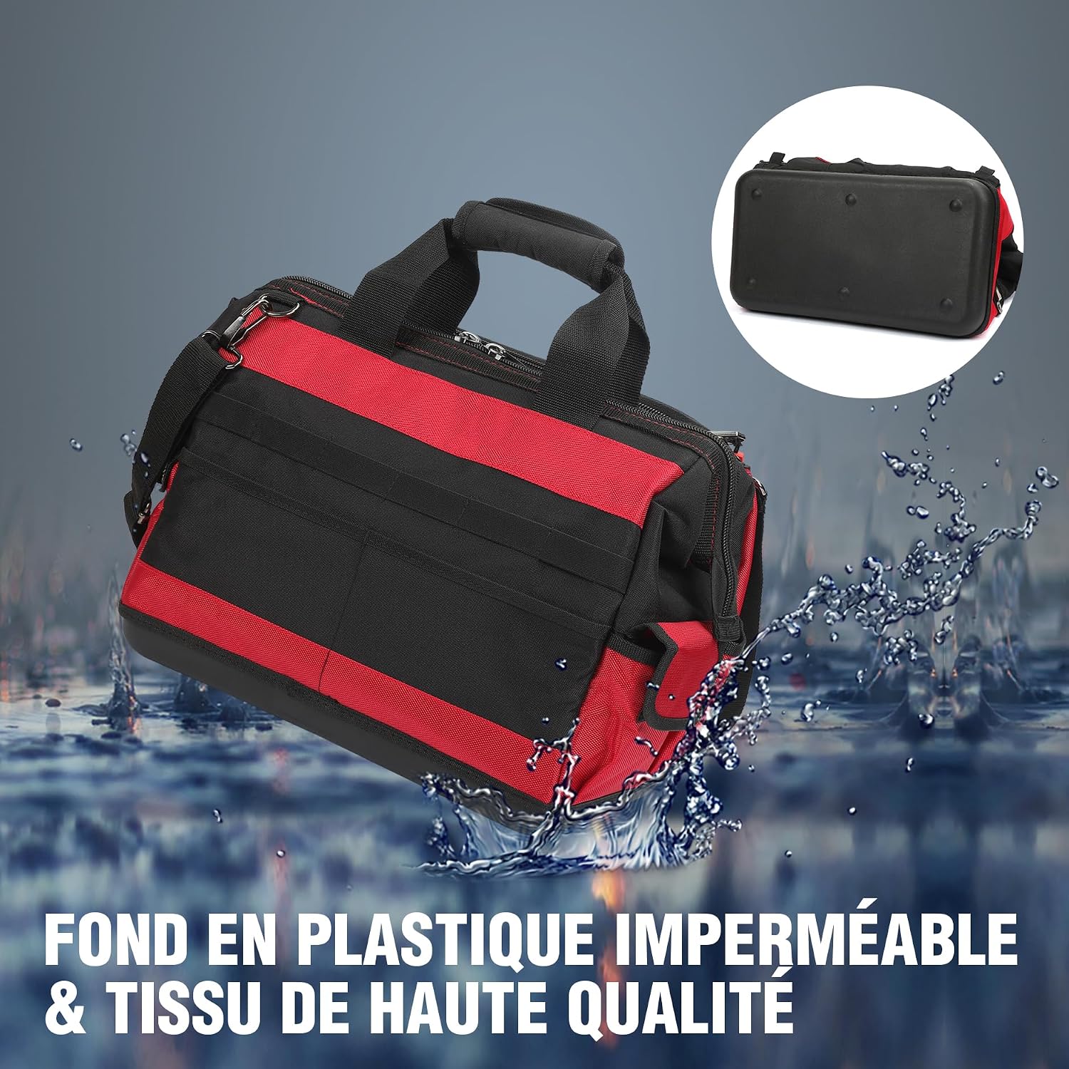 Detalle 2 de WORKPRO Sac à outil 39 poches 42 x 25 x 34 cm