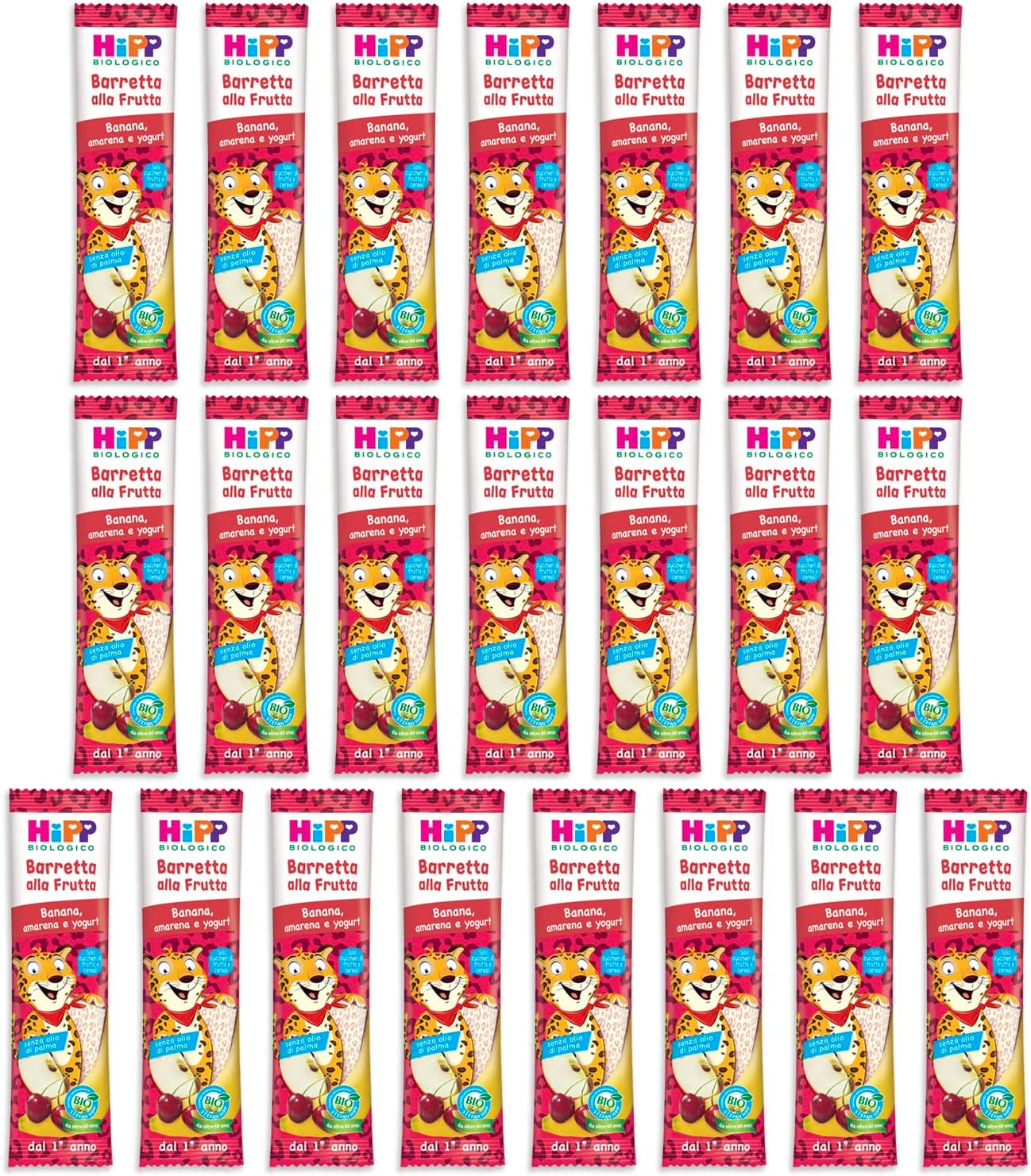 Thumbnail 6 de HiPP Barrette alla Frutta Bio Gusto Banana, Lamponi e Cereali – 22 x 23 g