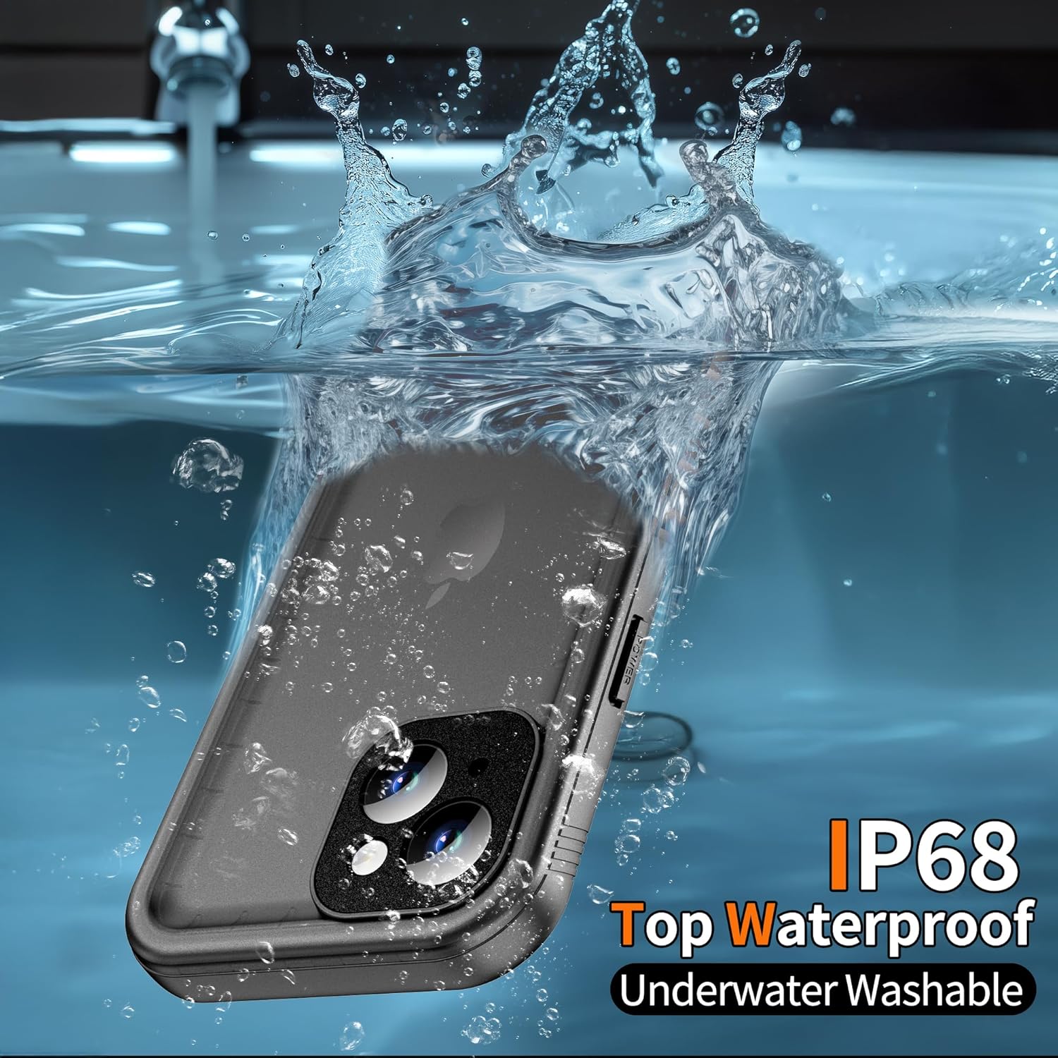Detalle de Cozycase for iPhone 14 Case Waterproof - 360 Heavy Duty with Screen and Camera Protector