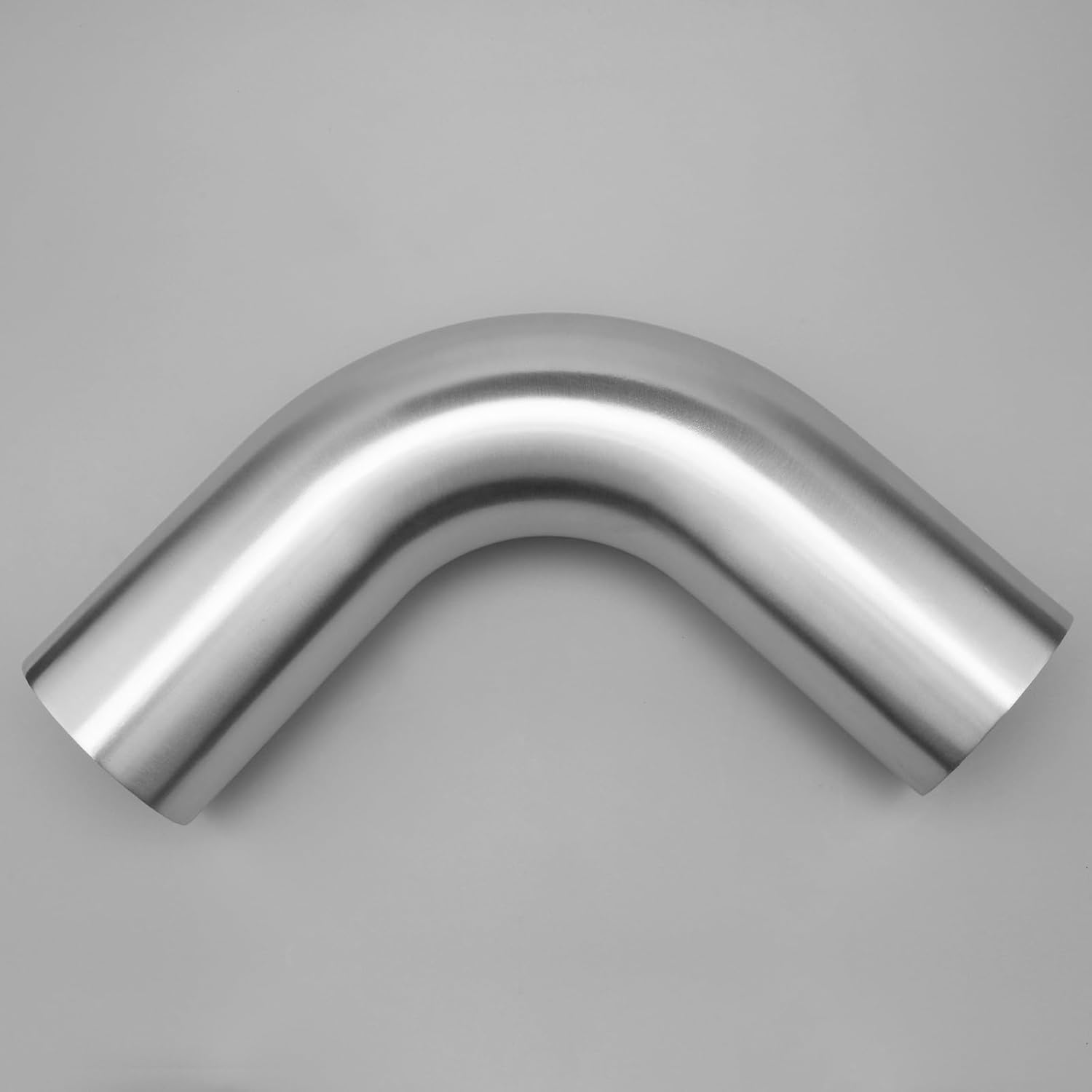 Detalle de AC PERFORMANCE 3-inch (76mm) OD 90 Degree Aluminium Intercooler Pipe – 1.3D Radius, Brushed Finish