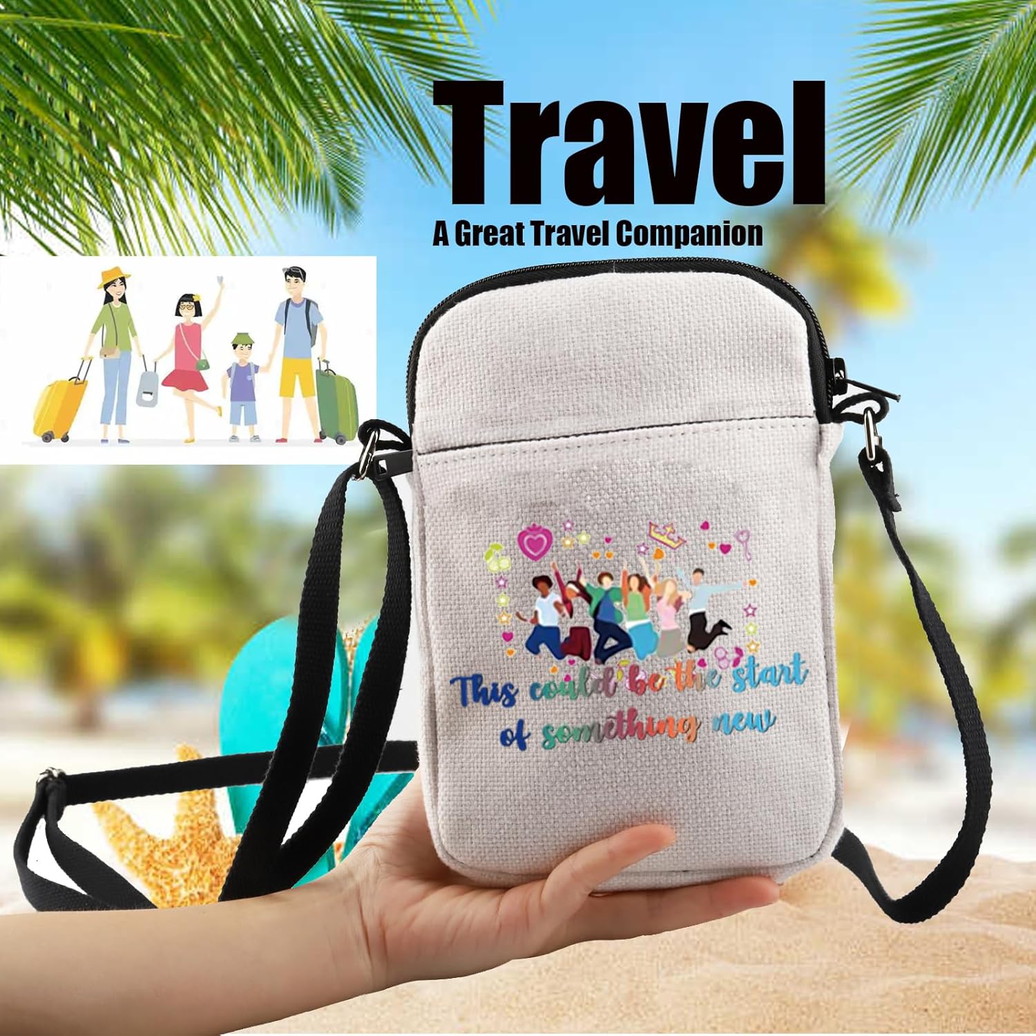 Detalle de PXTIDY High School Musical Inspired Crossbody Bag – This Could Be The Start of Something