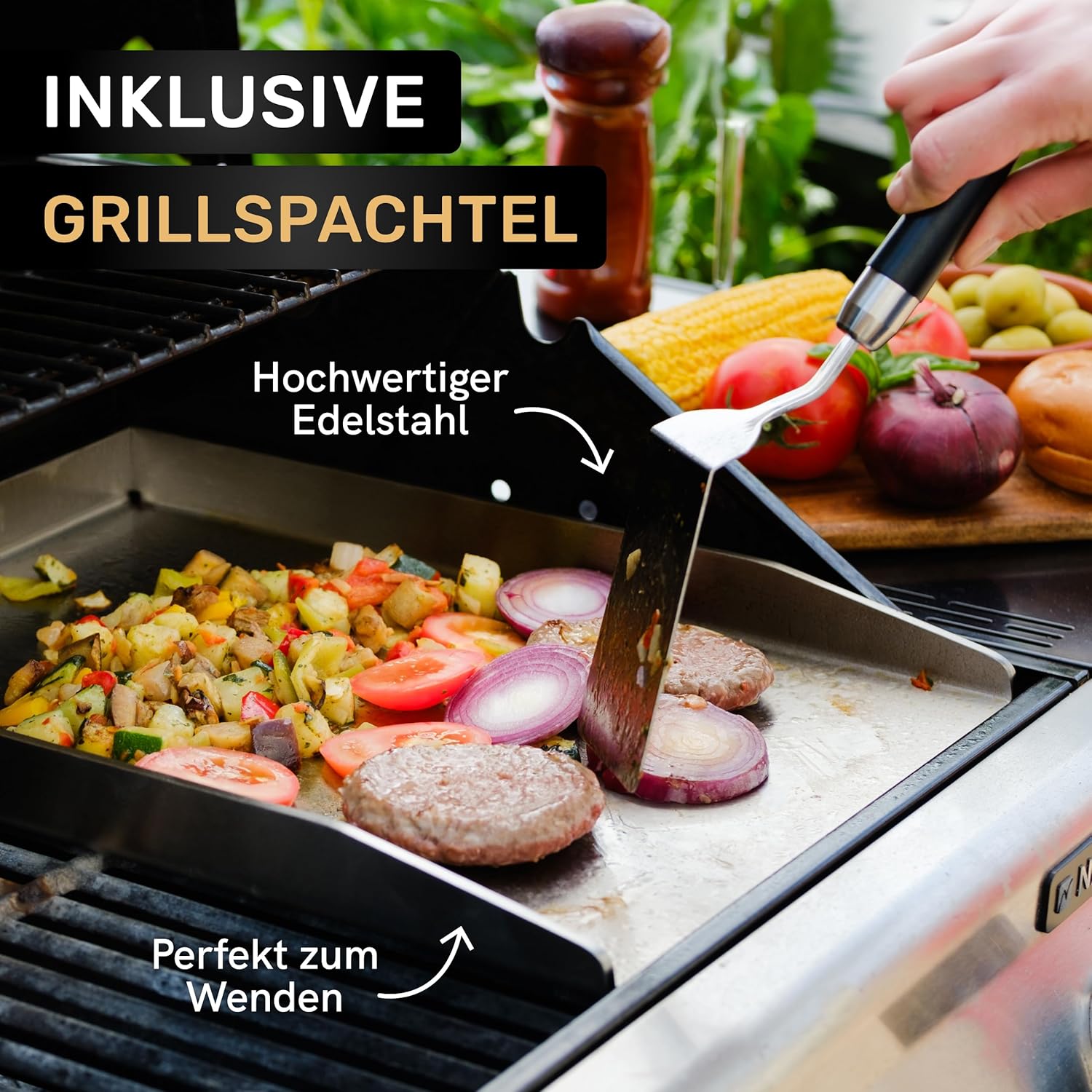 Detalle 2 de AMZBBQ Plancha Grillplatte 40 x 30 cm