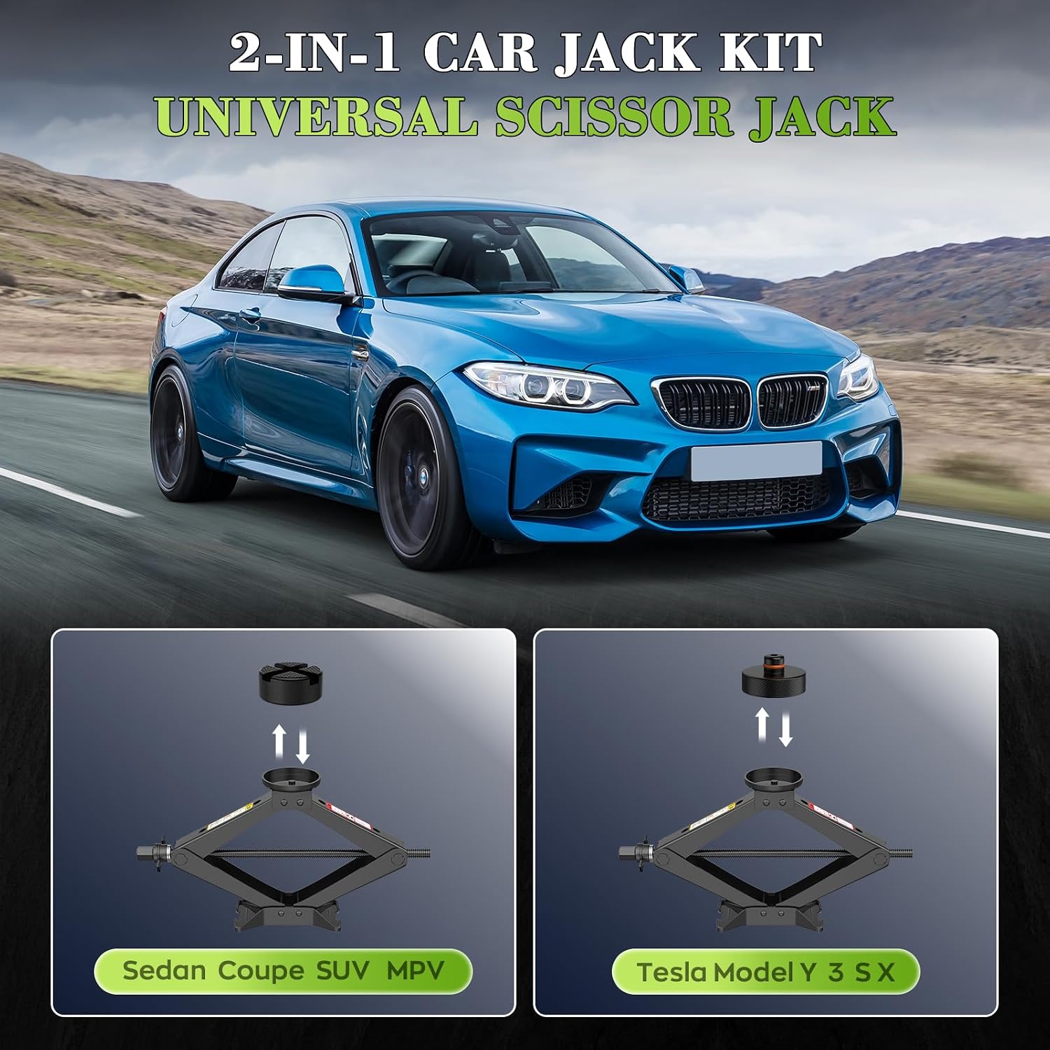 Detalle de IMAYCC Gato de tijera 2,5T para coche