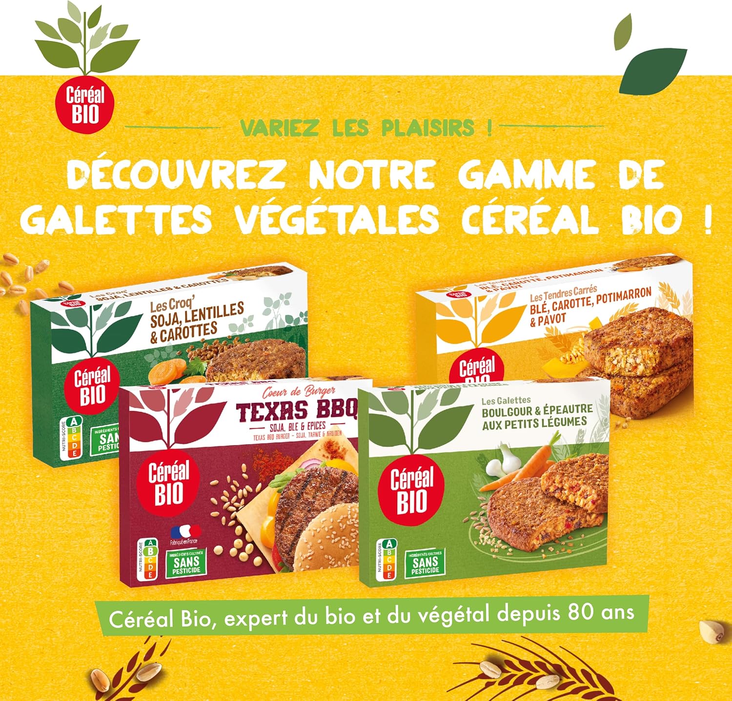 Detalle de CÉRÉAL BIO Galettes Boulgour & Quinoa à la Tomate Bio – Lot de 12, vegan et rapide
