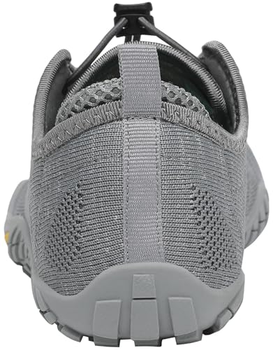 Thumbnail 4 de SAGUARO Minimalistas para trail running descalzo (gris) – Zapatillas ligeras con puntera ancha, 44 EU