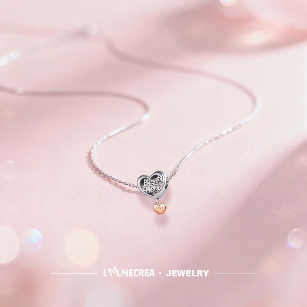 Thumbnail 5 de LMLMECREA Anhänger Charm 925 Sterling Silber – Liebe Charm für europäische Armbänder
