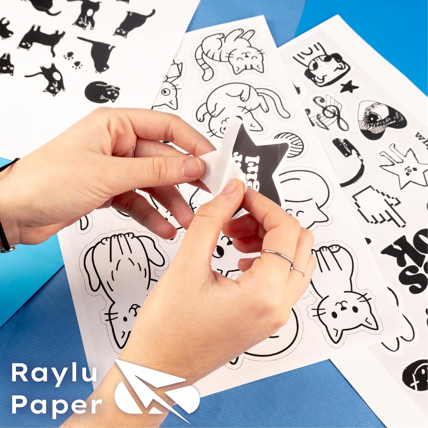 Thumbnail 6 de RAYLU PAPER självhäftande pappersetiketter 52 x 30 mm för A4-utskrift