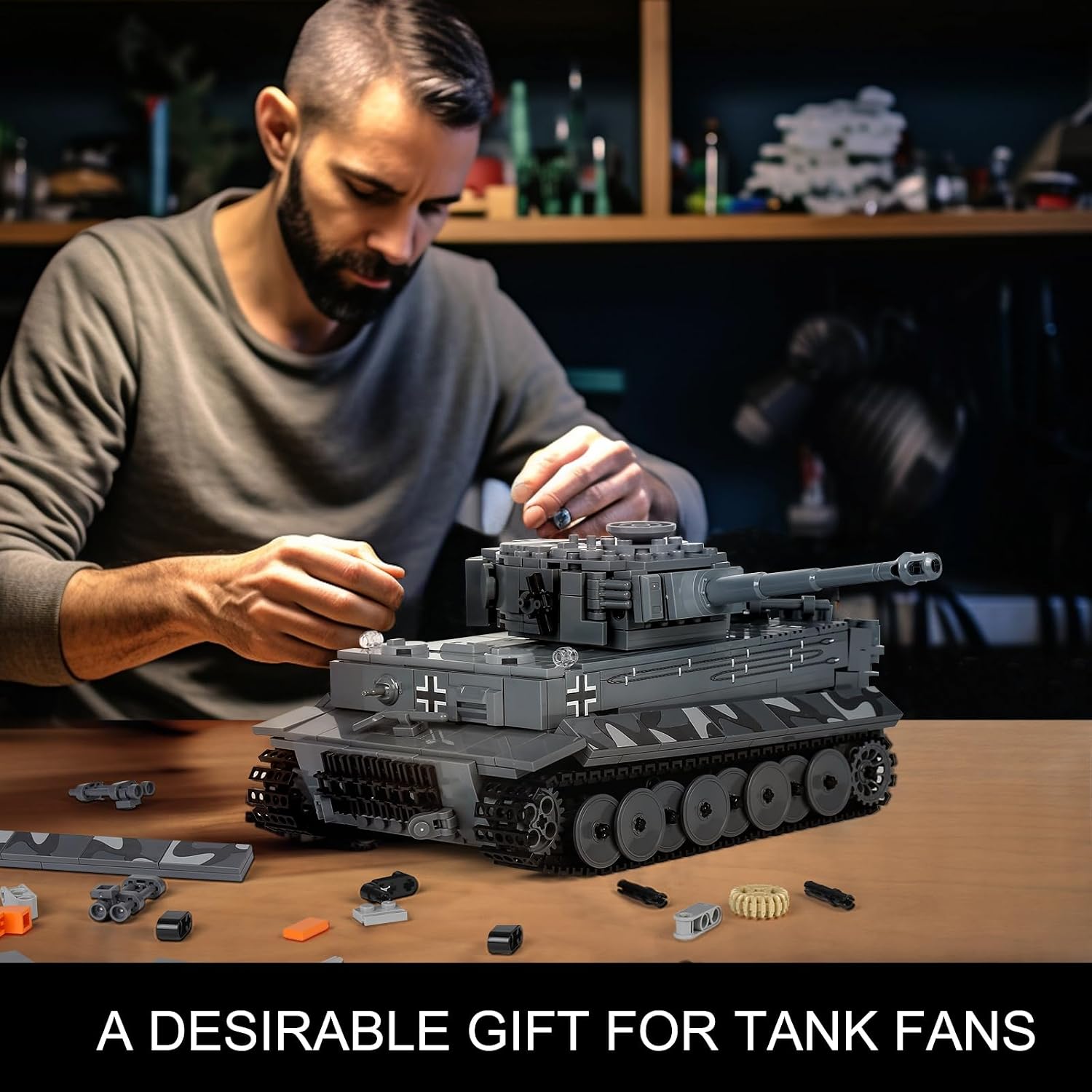 Thumbnail 4 de Mould King 20014 Tiger-Panzer Ferngesteuert Bausatz (800+) 🧱