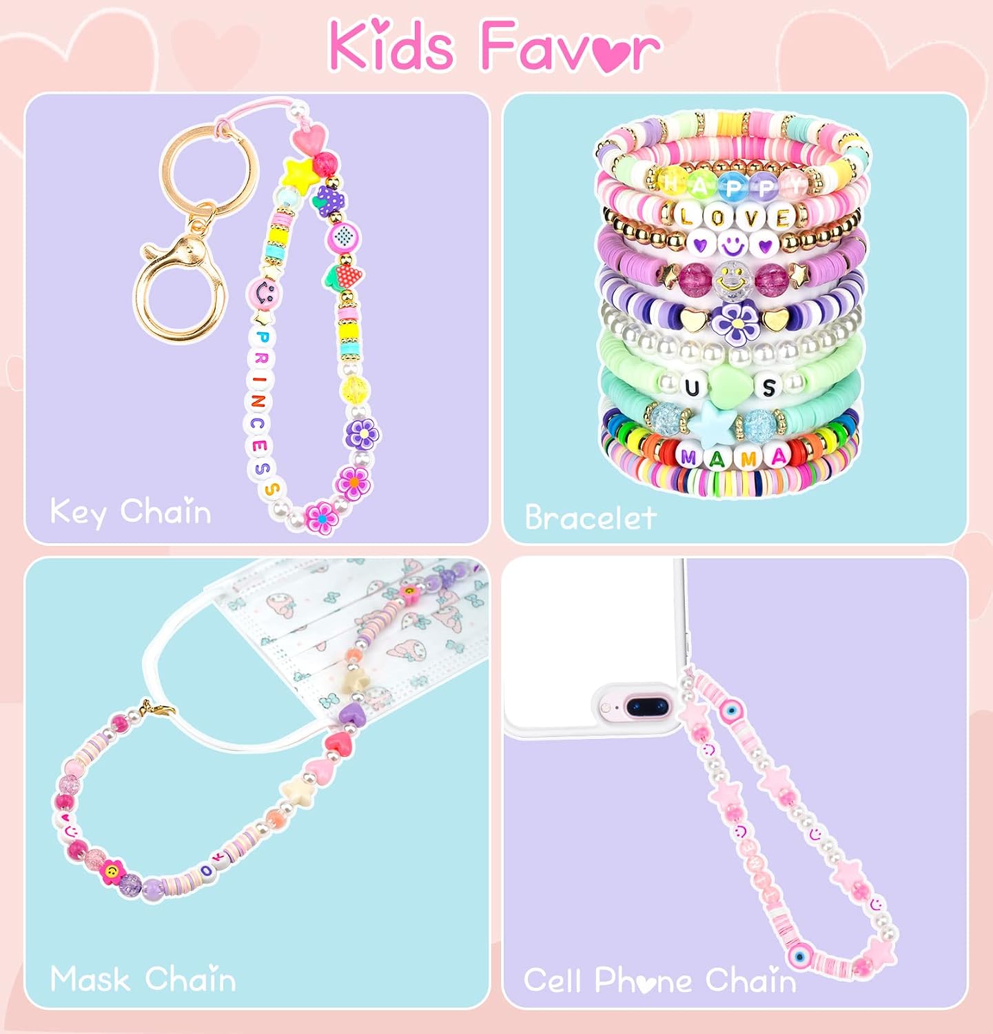 Thumbnail 1 de Dowsabel Clay Bead Bracelet-Making Kit, 24 Colors