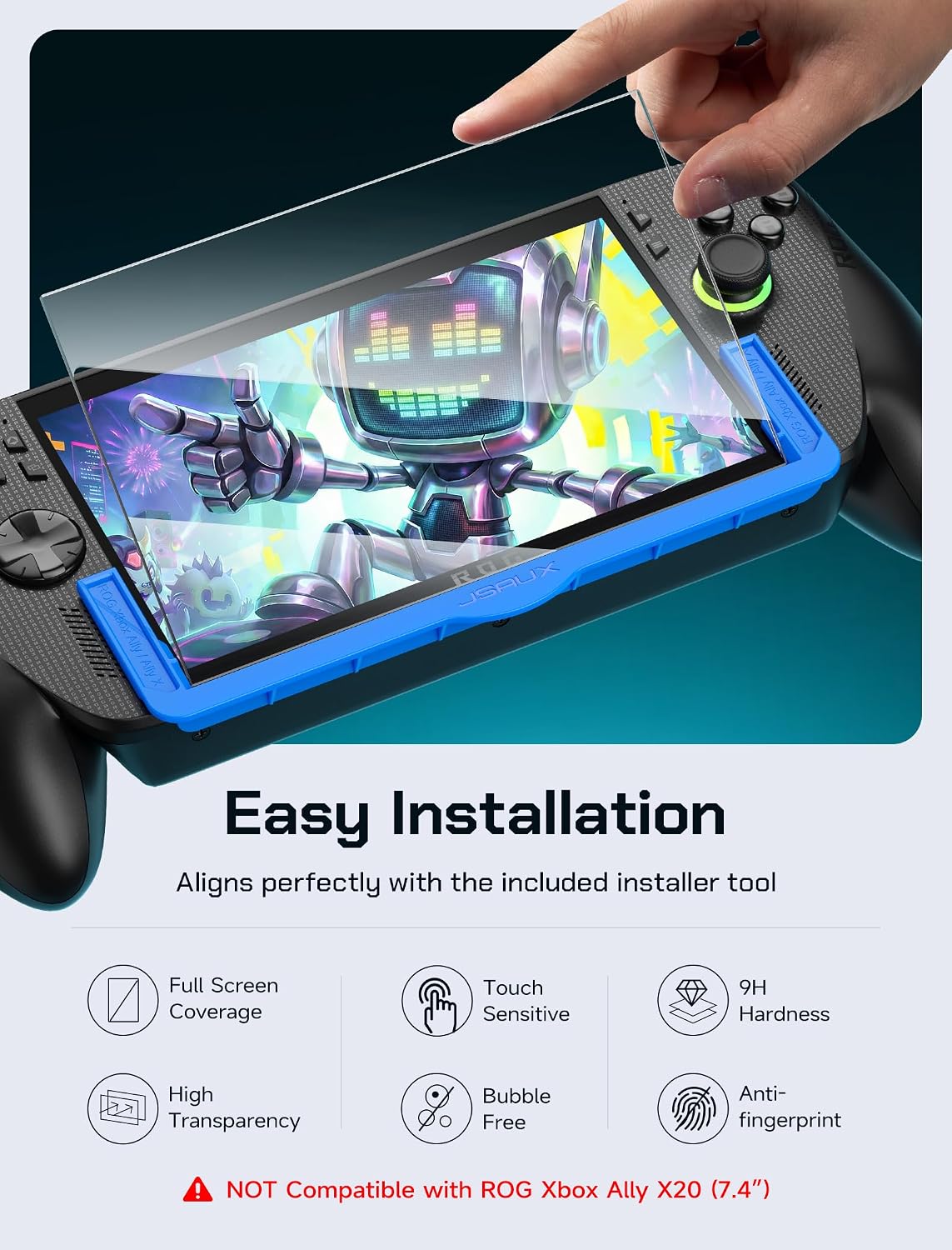 Thumbnail 4 de JSAUX Carrying Case Bundle for ROG Xbox Ally X (2025) — Screen Protectors, Thumb Grips, and Travel Bag Set