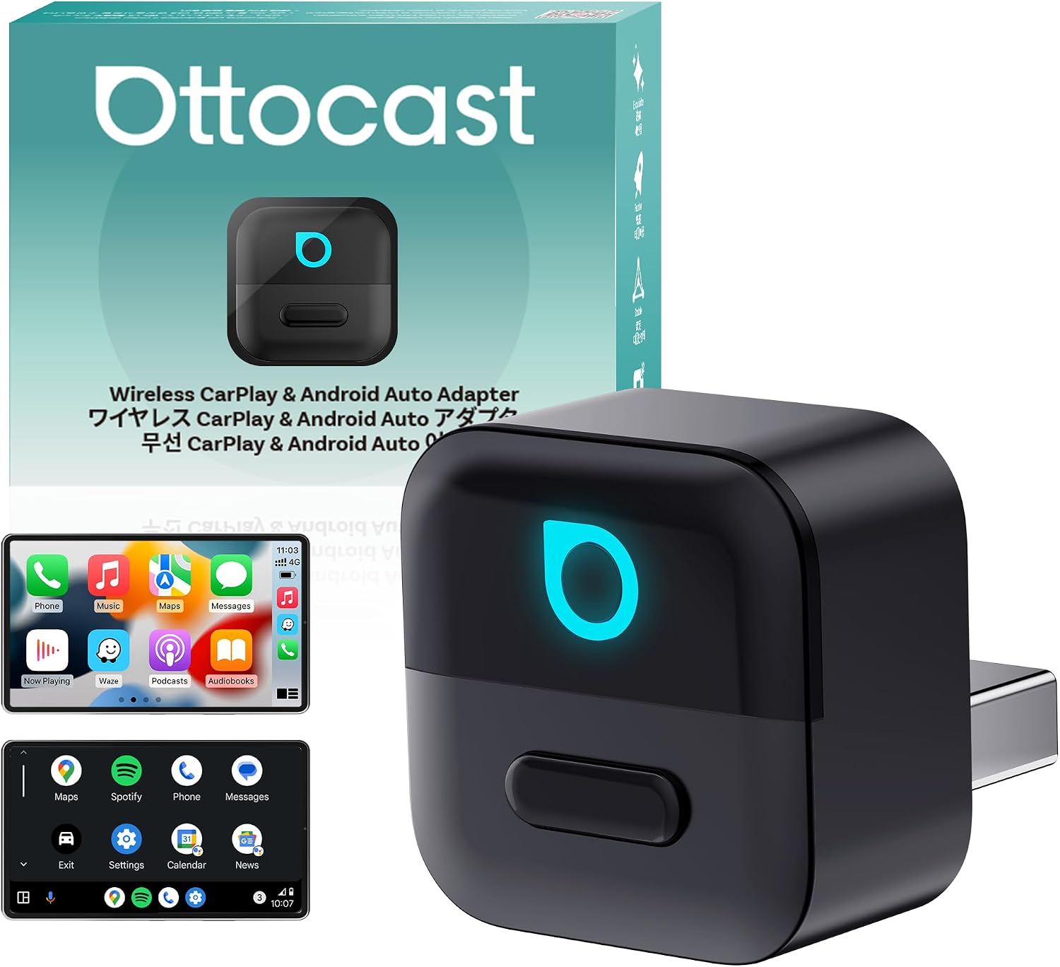Detalle de Ottocast Mini Pico 2026 Wireless CarPlay dongle