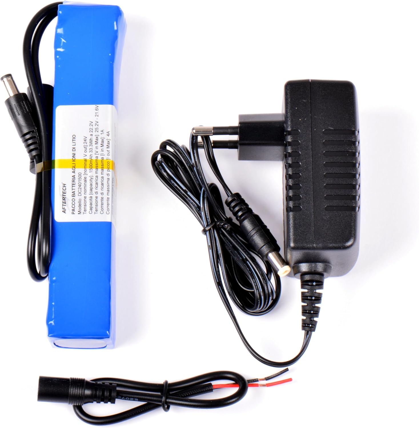 Detalle de AFTERTECH G1D5 akumulator litowo-jonowy 24 V 2000 mAh z ładowarką