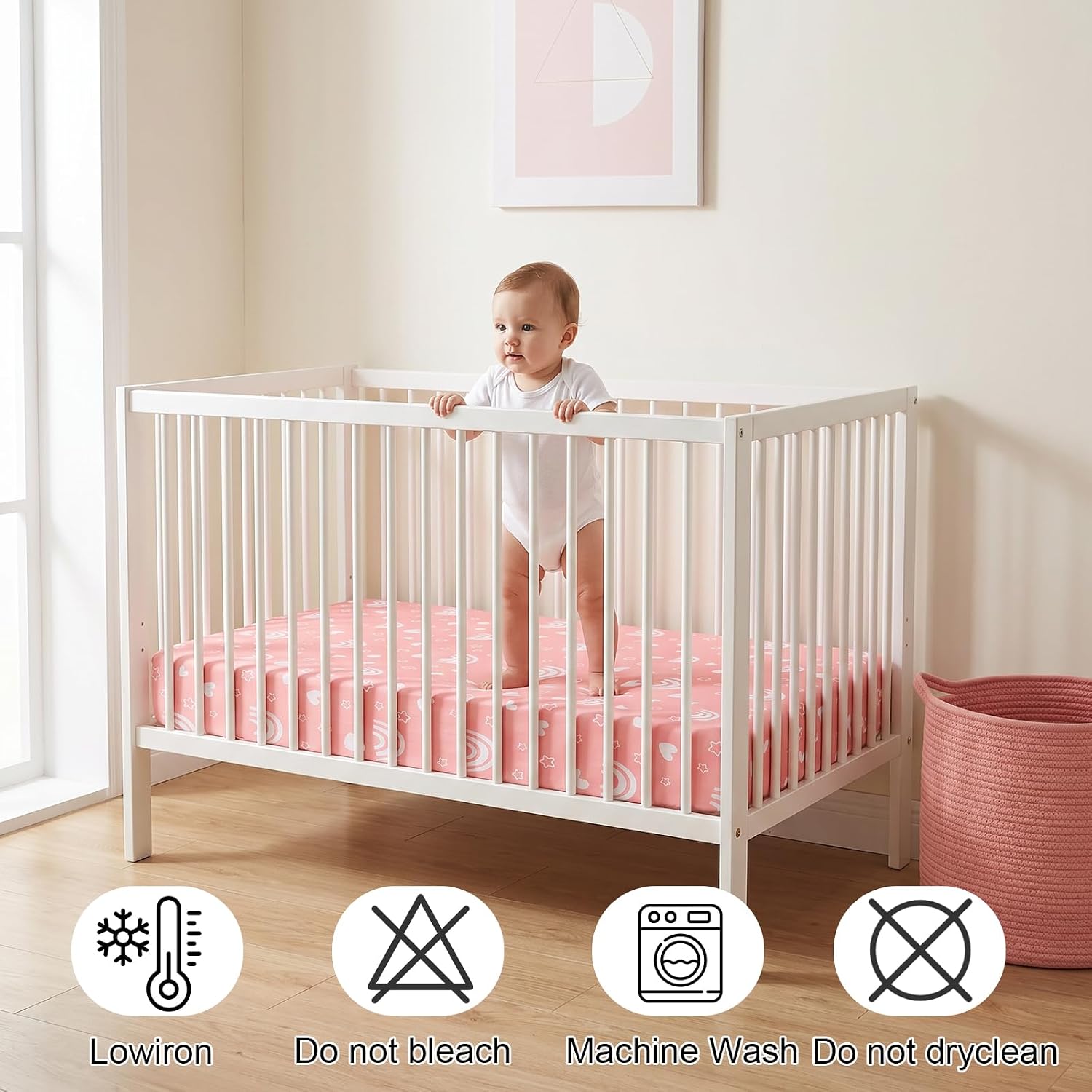 Detalle de Baby Crib Sheets, Microfiber