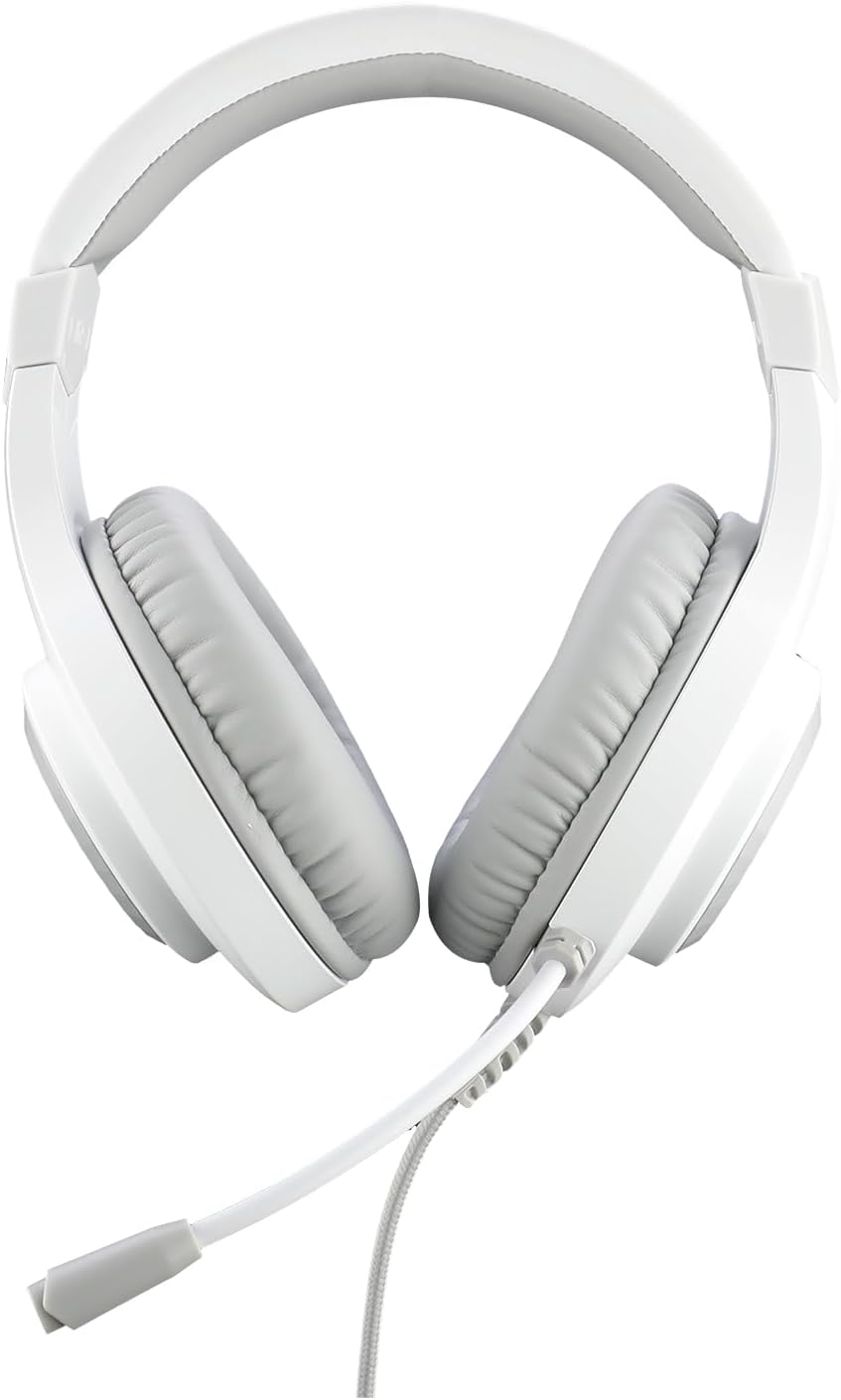Detalle 2 de Redragon H260 Hylas kabelgebundenes Gaming-Headset (50-mm-Treiber) mit Mikrofon und RGB – weiß