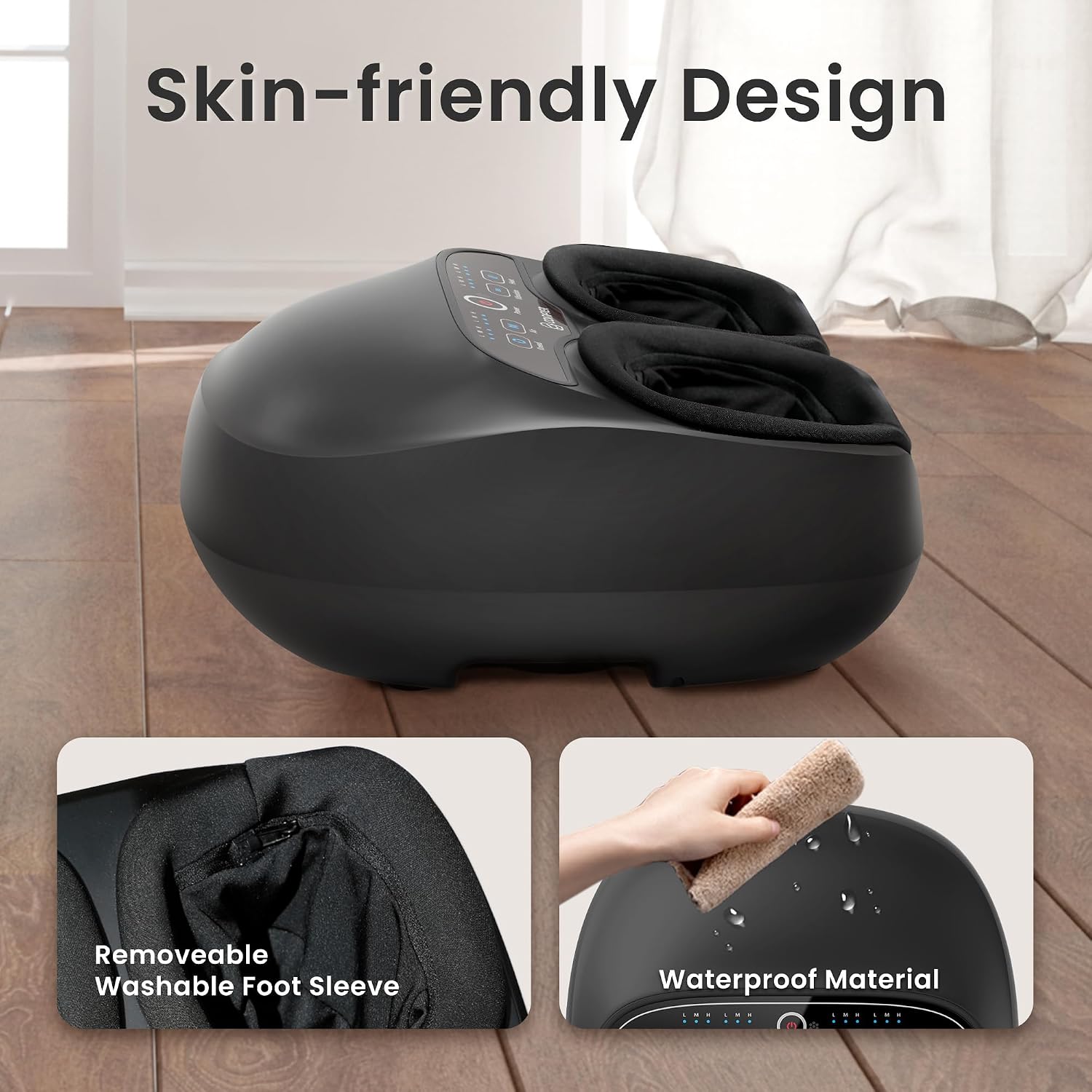 Thumbnail 6 de COMFIER Shiatsu Foot Massager with Heat (Remote Control, 2 Heat Levels) – 3-in-1 Kneading, Compression & Vibration