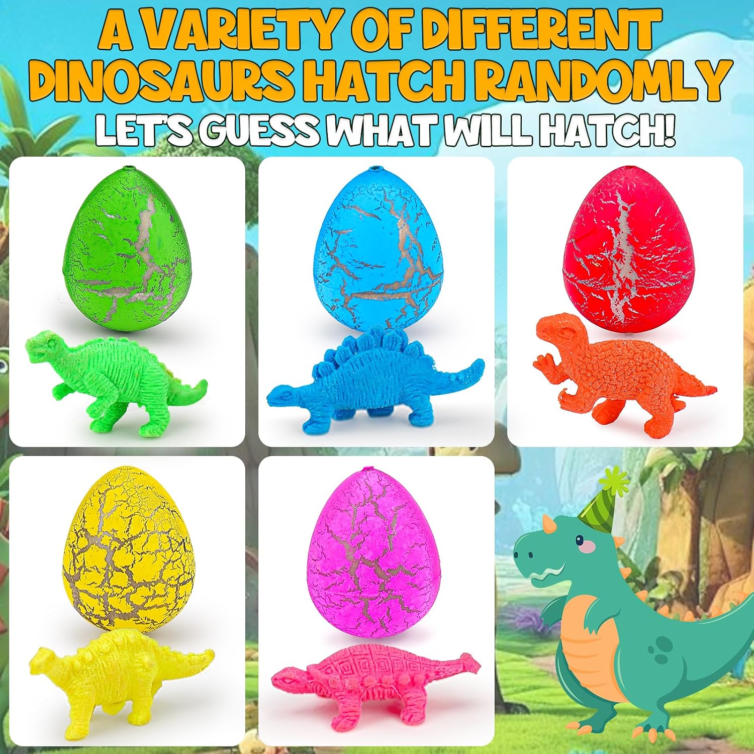 Thumbnail 6 de 30PCS Large Hatching Dinosaur Eggs Toy Set