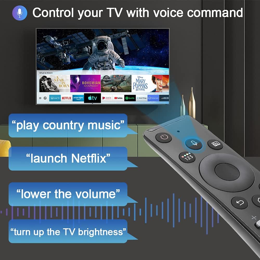 Detalle 2 de Gvirtue BN59-01330A Voice Remote for Samsung Smart TVs with Voice Search