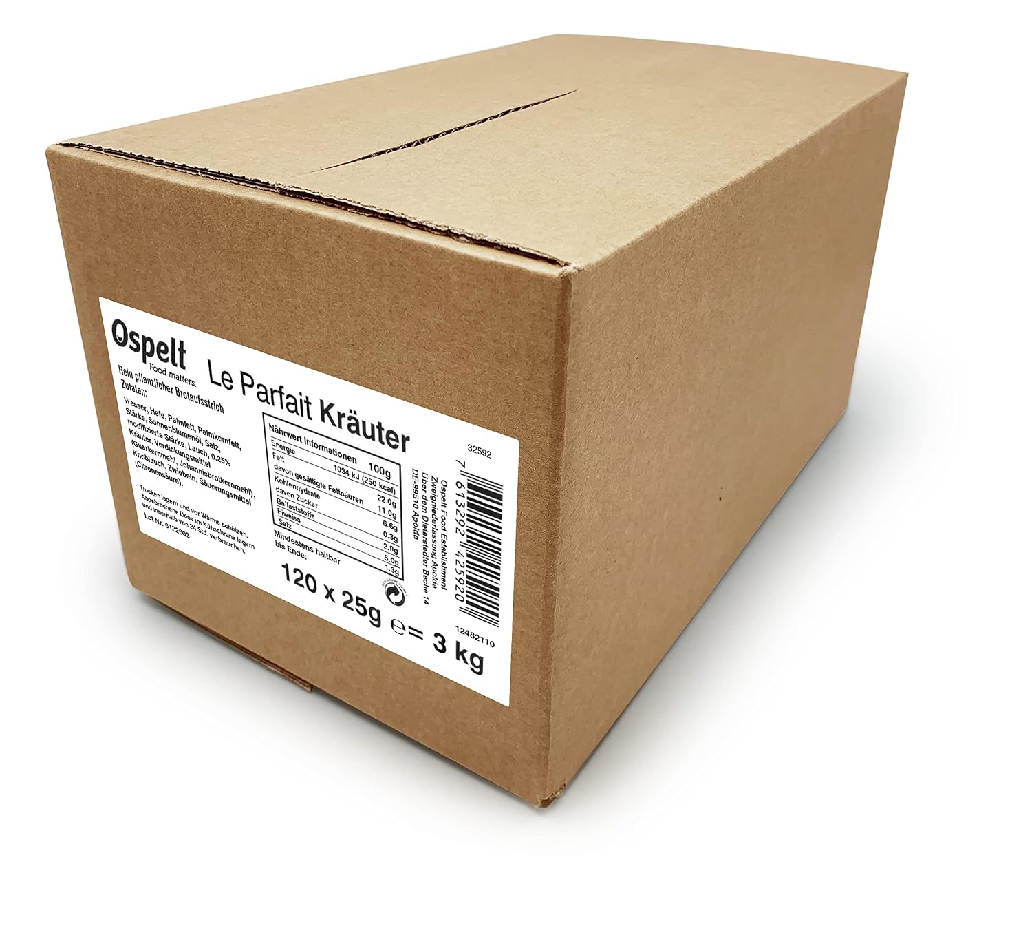 Detalle de Le Parfait Kräuter Brotaufstrich 120×25g 🥖