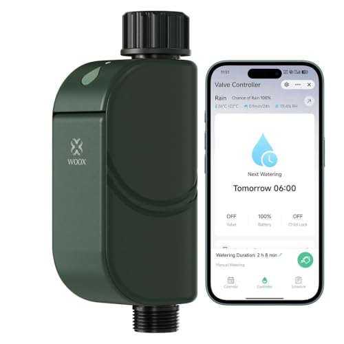 Detalle de WOOX Programmatore Irrigazione WiFi Intelligente – Senza Hub Richiesto