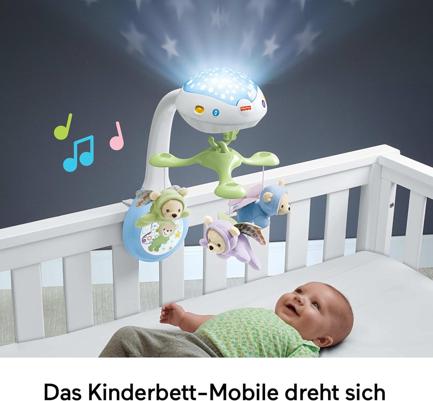 Thumbnail 2 de Fisher-Price 3-in-1-Traumbärchen-Mobile – Mobile fürs Babybett, Licht und Musik