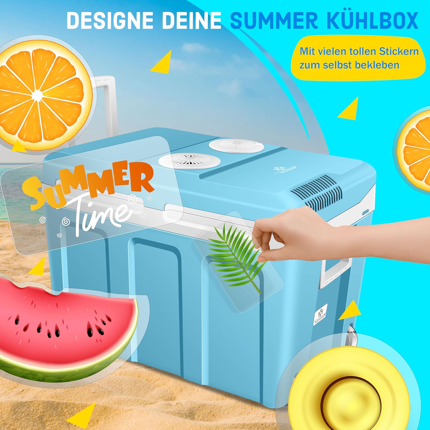 Thumbnail 4 de KESSER Kühlbox 40 l mit Rollen – thermo-elektrisch, kühlt und wärmt (12 & 230 V) mit ECO/MAX Modus