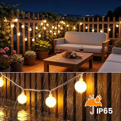 Thumbnail 6 de Giliwosy Catena Luminosa Esterno Interno 120LEDs 20M – lucine LED a batteria ricaricabile 3600mAh, 8 modalità, timer e IP65