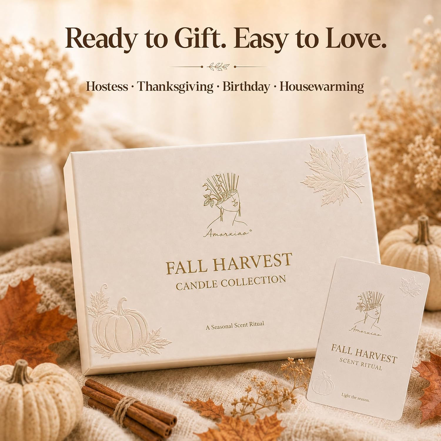 Thumbnail 6 de LAJDL US-LAJDL-001 Fall Candles Soy Wax Gift Set, 12 Scented Tins