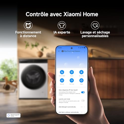 Thumbnail 7 de Xiaomi Mijia Lave-Linge Séchant Hublot Pro 9/6 kg – Lavage Intelligent et Steam Refresh