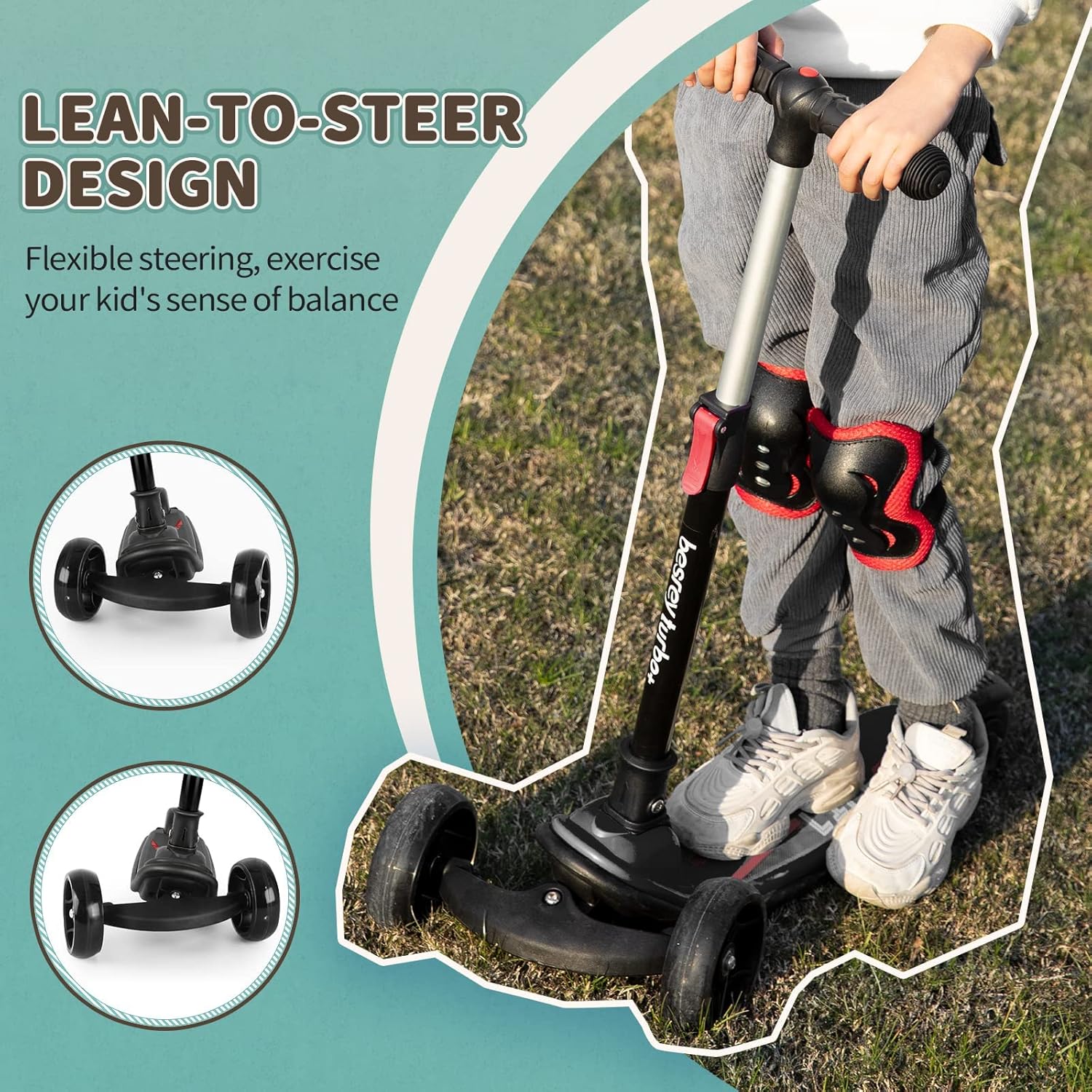 Thumbnail 3 de besrey Big Wheels Tretroller