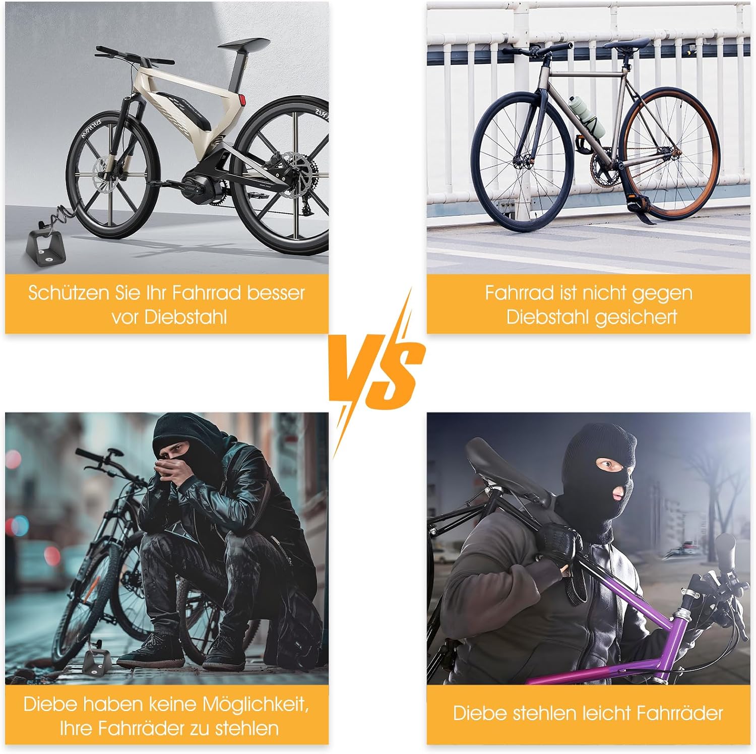 Thumbnail 6 de Wall Anchor for Bicycle Anti-Theft with 5mm Hardened Steel (50mm Interior) and 2 Anti-Theft Bolts